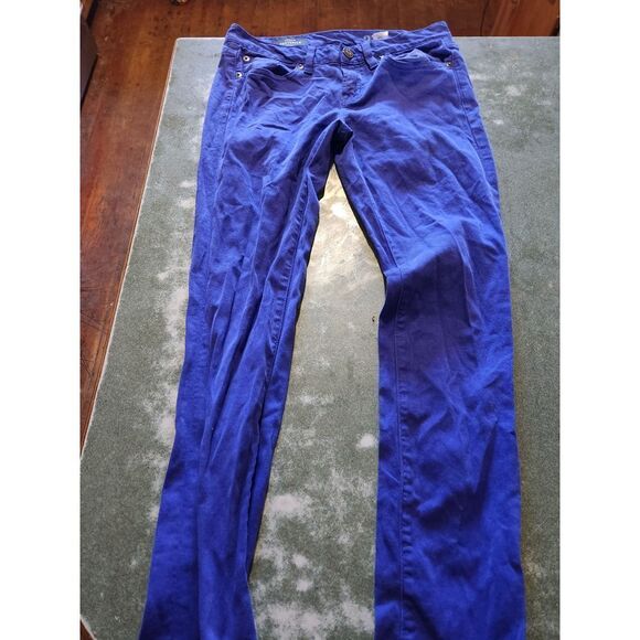 J Crew Blue Toothpick Jean in Garment-dyed Twill ankle jeans sz 27 - Picture 6 of 6
